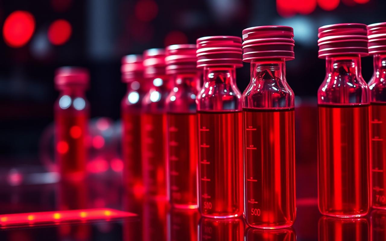 Titan TRT clinical-grade testosterone vials in laboratory